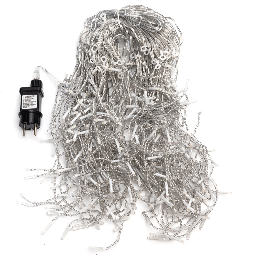 Aigostar - LED välistingimuste jõulutuled 400xLED/8 funktsiooni 20x0,4m IP44 soe valge