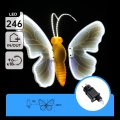 Aigostar - LED Väline dekoratsioon 246xLED/9W/230V 42 cm IP44 liblikas/külmvalge