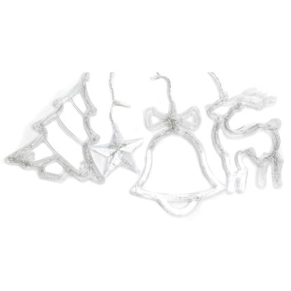 Aigostar - LED välitingimustesse mõeldud jõulukett 120xLED/8 funktsiooni 3x0,6m IP44 külmvalge + puldiga juhtimine