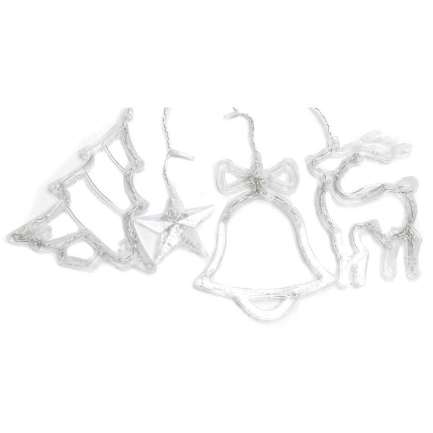 Aigostar - LED välitingimustesse mõeldud jõulukett 120xLED/8 funktsiooni 3x0,6m IP44 külmvalge + puldiga juhtimine