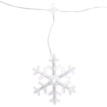 Aigostar - LED välistingimustes kasutatav valgusketi 84xLED/8 funktsiooni 1,2x1m IP44 külmvalge lumehelbed