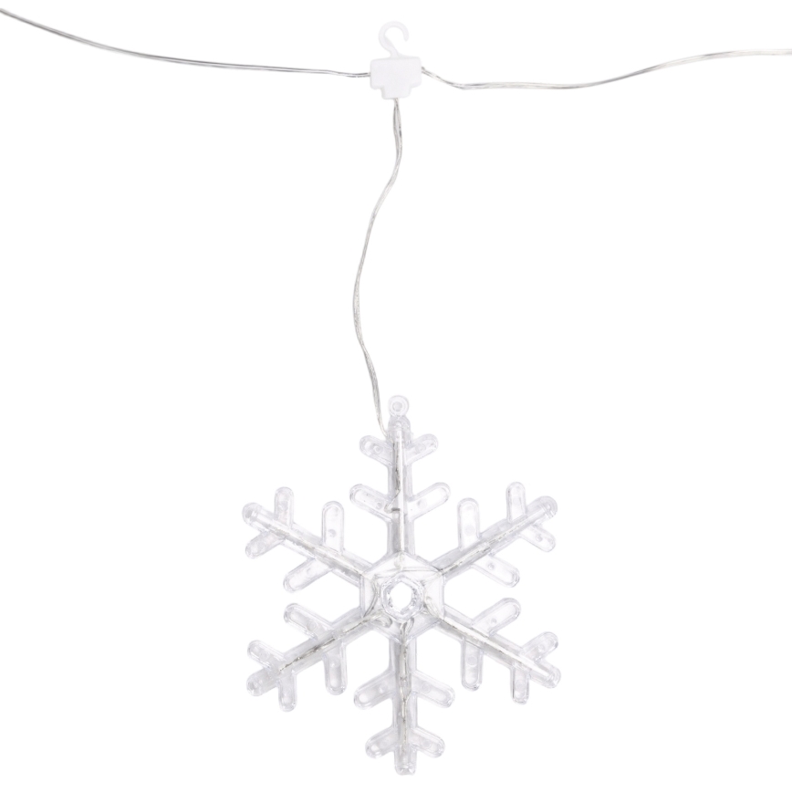 Aigostar - LED välistingimustes kasutatav valgusketi 84xLED/8 funktsiooni 1,2x1m IP44 külmvalge lumehelbed