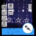Aigostar - LED väliseks kasutamiseks mõeldud jõulukaunistuste kett 120xLED/8 funktsiooni 3x0,6 m IP44 külmvalge + kaugjuhtimispult