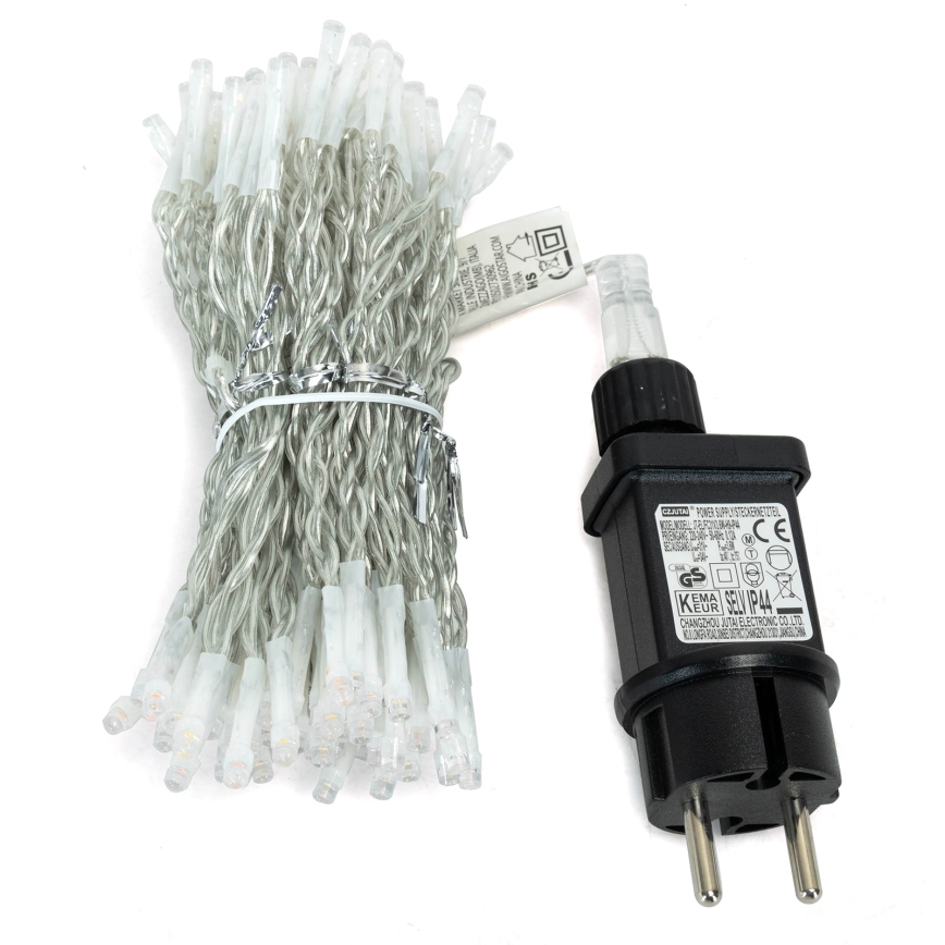 Aigostar - LED välisvalguskett 300xLED/8 funktsiooni 3x1m IP44 soe valge + kaugjuhtimispult