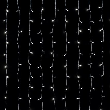 Aigostar - LED väljas jõulukett 288xLED/8 funktsiooniga 1,5x1,8m IP44 külmvalge