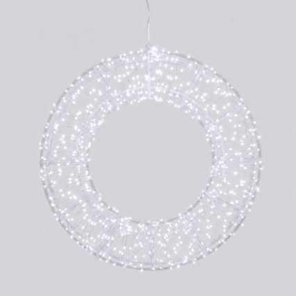 Aigostar - LED väljas kasutatav jõulukaunistus 540xLED/6W/230V IP44 külmvalge 45cm ring