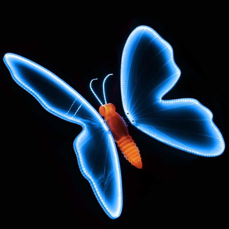 Aigostar - LED välistingimuste dekoratsioon 468xLED 75 cm IP44 liblikas/sinine