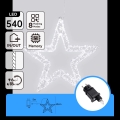 Aigostar - LED välistingimuste jõulukaunistus 540xLED/6W/230V 43 cm IP44 külmvalge lumehelves