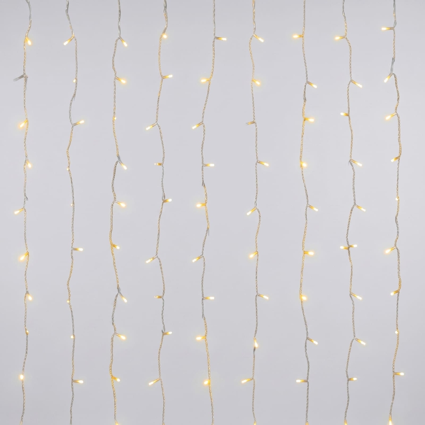Aigostar - LED välistingimuste jõulukett 192xLED/8 režiimi 4,5x1,2m IP44 soe valge