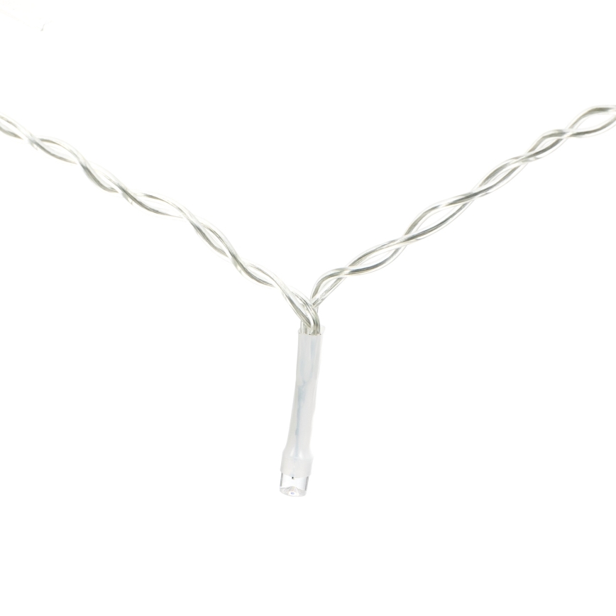 Aigostar - LED välitingimustesse mõeldud jõulutuled 300xLED/8 funktsiooni 3xAA 18x0,6 m IP44 külmvalge