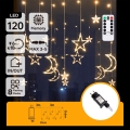 Aigostar - LED välistingimuste jõulutuled 120xLED/6W/230V/8 funktsiooni 3x0,6m IP44 soe valge + kaugjuhtimispult