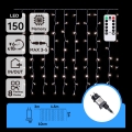 Aigostar - LED välistingimuste jõulutuled 150xLED/6W/230V/8 funktsiooniga 1,5x1m IP44 külmvalge + kaugjuhtimispult