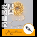 Aigostar - LED välistingimuste jõulutuled 200×LED/8 režiimi 13m IP44 soe valge