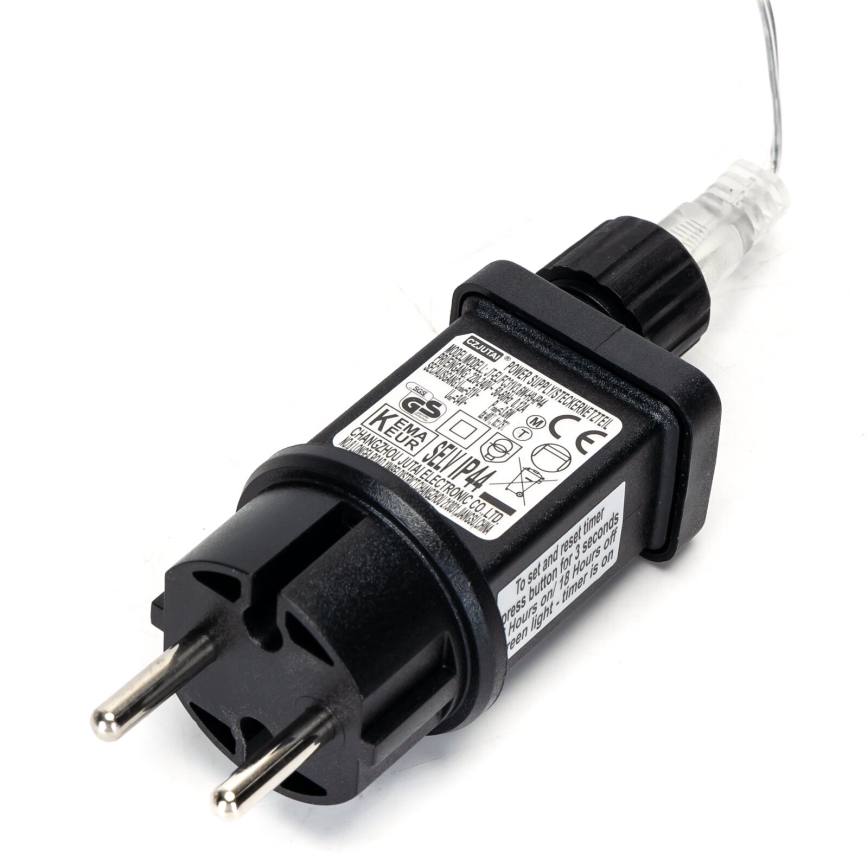 Aigostar - LED välistingimuste jõulutuled 50xLED/8 režiimi 8m IP44 soe valge