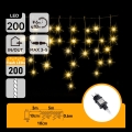 Aigostar - LED välistingimustele mõeldud jõulukett 200xLED 8x0,6m IP44 soe valge