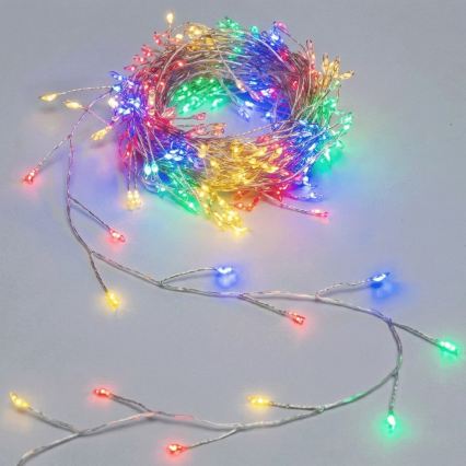 Aigostar - LED välistingimustele mõeldud jõulukett 50xLED/8 funktsiooni 3xAA 1,8m IP44 mitmevärviline