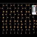 Aigostar - LED välistingimustele mõeldud jõulutuled 150xLED/6W/230V/8 funktsiooniga 1,5x1m IP44 soe valge + kaugjuhtimispult