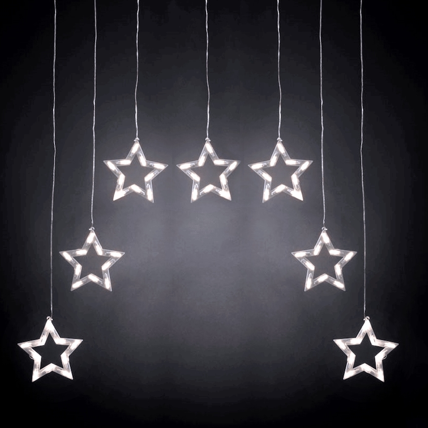 Aigostar - LED välistingimustele mõeldud jõulutuled, 70 LED, 1,2 × 1 m, IP44, külmvalge, tähekujulised