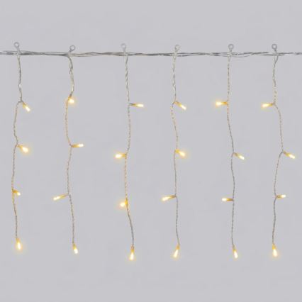 Aigostar - LED välistingimustele mõeldud jõulutulede rida 100xLED/8 režiimi 8x0,4m IP44 soe valge