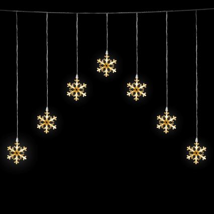 Aigostar - LED välikett 70xLED 1,2x1 m IP44 soe valge lumihelbed