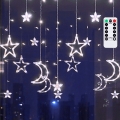 Aigostar - LED välistingimustes jõulukaunistuste rida 120xLED/6W/230V/8 režiimi 3x0,6m IP44 külmvalge + kaugjuhtimispult