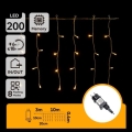 Aigostar - LED välistingimustes jõulukett 200xLED/8 funktsiooni 10x0,4m IP44 soe valge