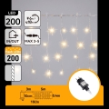 Aigostar - LED välistingimustes jõulukett 200xLED 8x0,4m IP44 soe valge