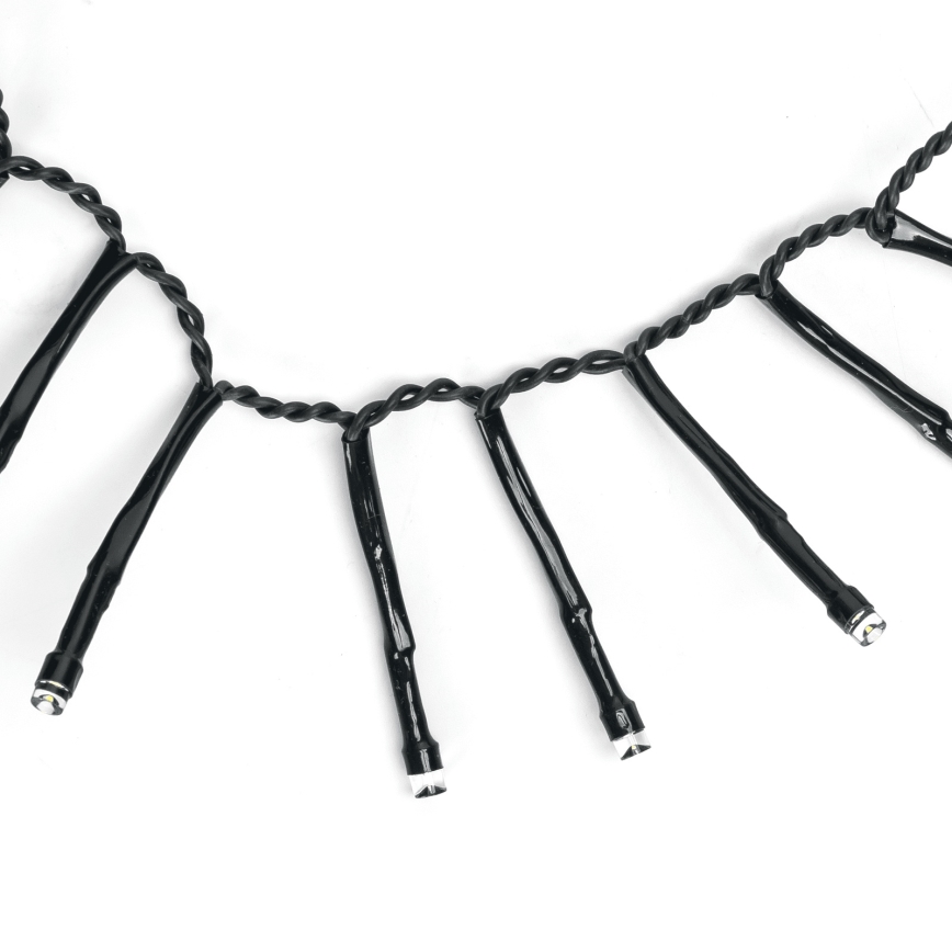 Aigostar - välitingimustesse mõeldud LED-jõulutuled 200xLED/8 funktsiooni 3xAA 5,3 m IP44 külmvalge