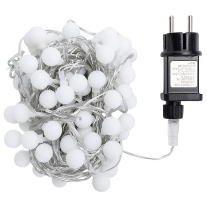 Aigostar - LED välisdekoratiivne valguskett 100xLED/8 funktsiooni, 10m, IP44, külmvalge