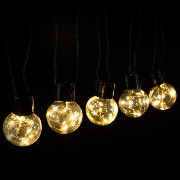 Aigostar - LED välistingimustes kasutatav dekoratiivne valguskett 160xLED 10m IP44 soe valge