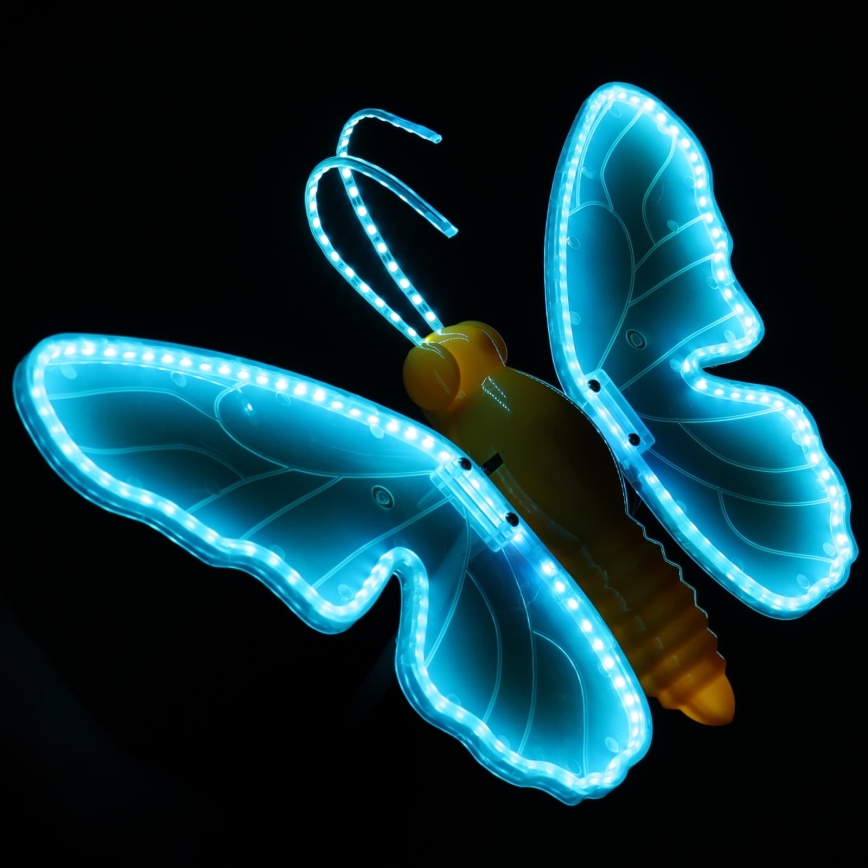 Aigostar - LED välisdekoratsioon 246xLED/9W/230V 42 cm IP44 liblikas/sinine