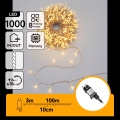 Aigostar - LED välistingimustes kasutatav jõulutulede kett 1000xLED/8 režiimi 103m IP44 soe valge