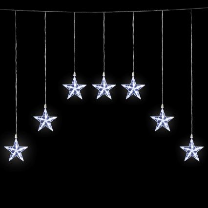 Aigostar - LED välisvalguskett 70xLED 1,2x1m IP44 külmvalge, tähekujulised tuled