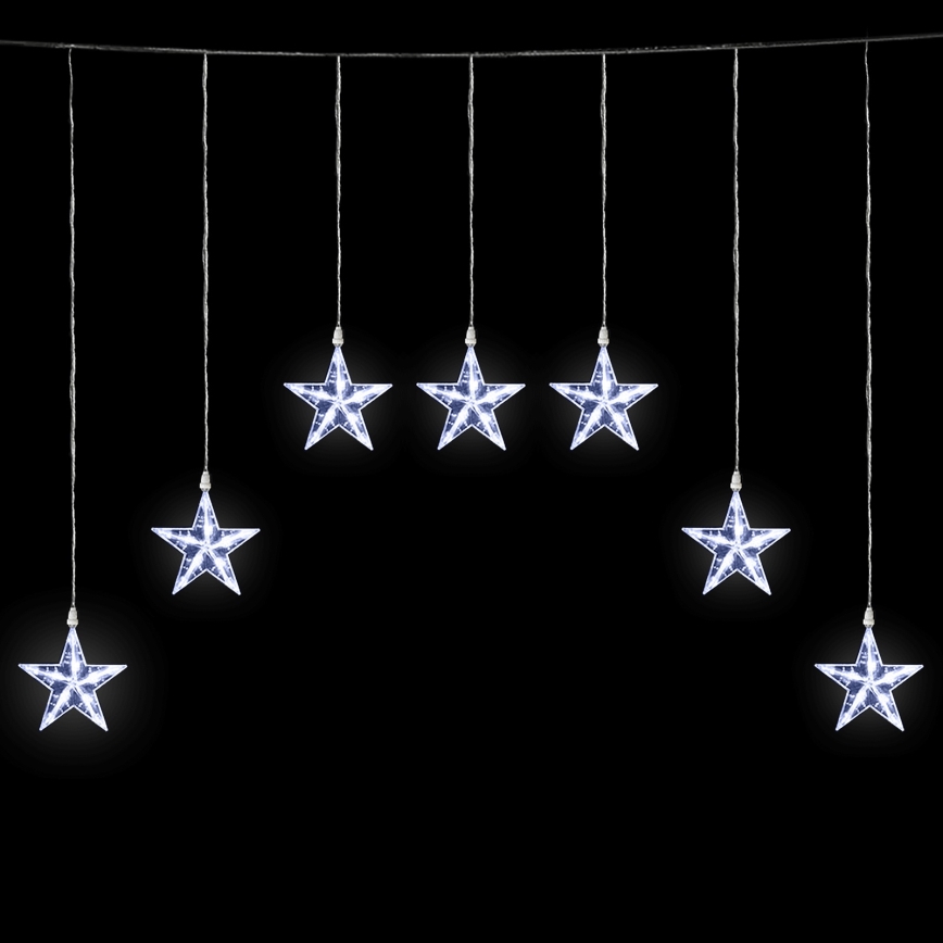 Aigostar - LED välisvalguskett 70xLED 1,2x1m IP44 külmvalge, tähekujulised tuled