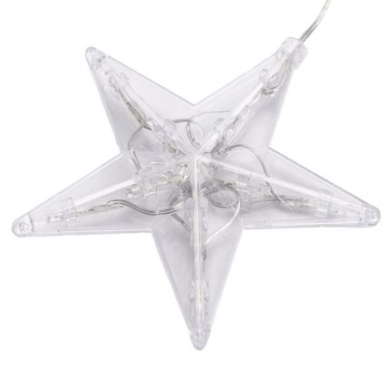Aigostar - LED välisvalguskett 70xLED 1,2x1m IP44 külmvalge, tähekujulised tuled