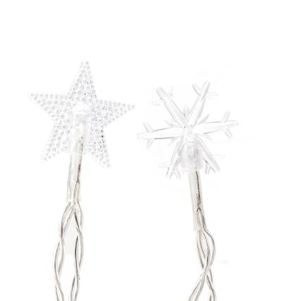 Aigostar - LED välistingimuste valguskett 25 LED/8 funktsiooni 3xAA 2,5 m IP44 külmvalge