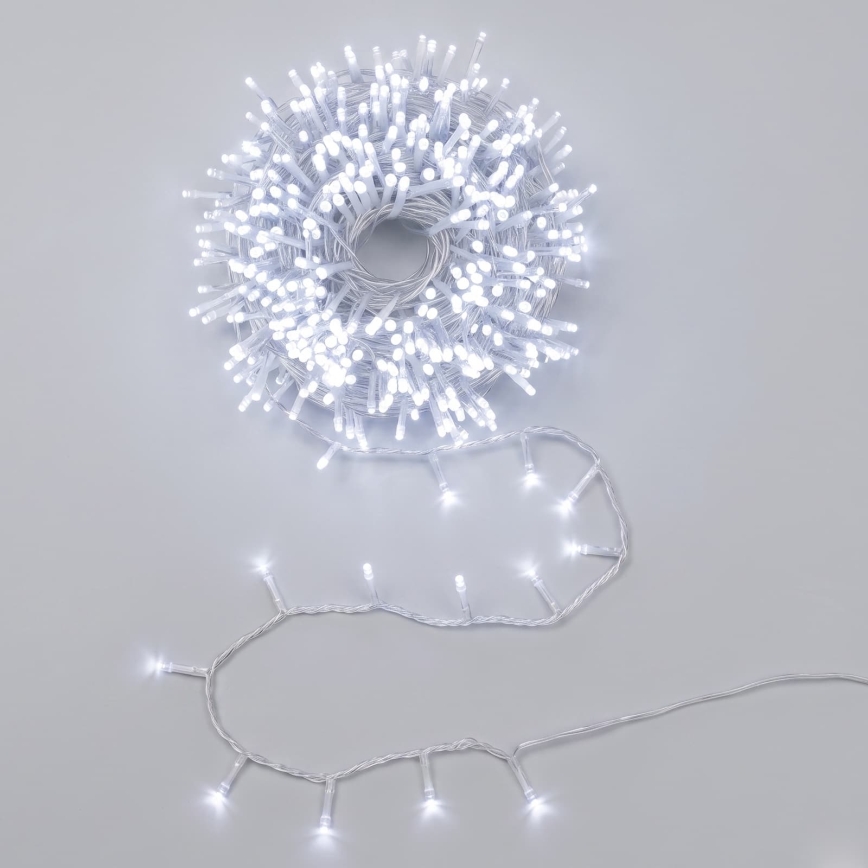 Aigostar - LED välistingimustesse mõeldud jõulukett 200×LED/8 funktsiooni 13 m IP44 külmvalge