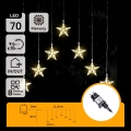 Aigostar - LED välistingimustesse mõeldud jõulukett 70xLED/230V 1,2x1m IP44, soe valge, tähekujulised