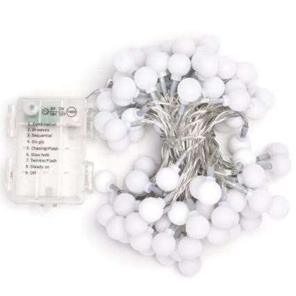 Aigostar - LED õuevalguskett 100xLED/3xAA/8 funktsiooniga, 10,3 m, IP44, soe valge