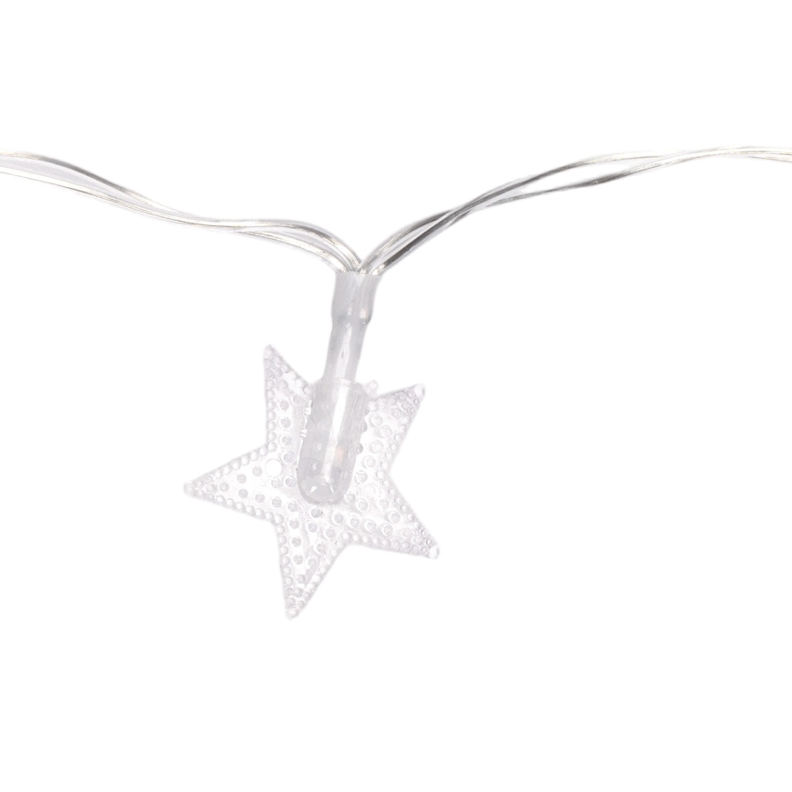 Aigostar - LED-välisvalguskett 100xLED/8 funktsiooniga 3xAA 10 m IP44 külmvalge