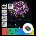 Aigostar - LED välisvalguskett 100xLED/8 režiimi 3xAA 5,3 m IP44 mitmevärviline