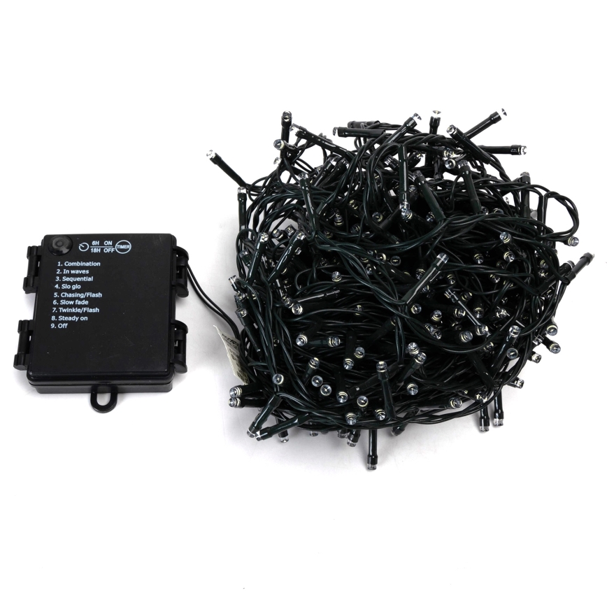 Aigostar - LED-välisvalguskett 400xLED/8 funktsiooni 4xAA 20,3 m IP44 mitmevärviline