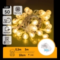 Aigostar - LED välisvalguskett 50xLED/3xAA/8 funktsiooniga 5,3 m IP44 soe valge