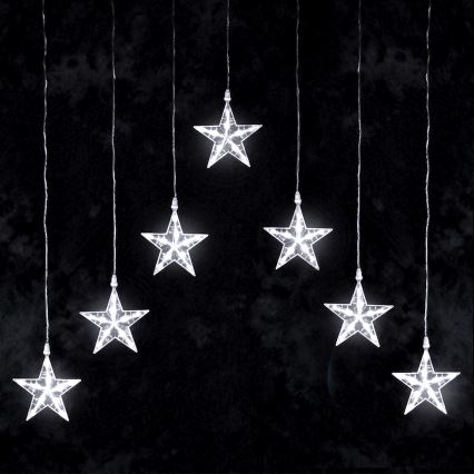 Aigostar - LED välivalguskett 70xLED 1,2x1m IP44 külmvalged tähed