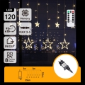 Aigostar - LED välisvalgustuse valgusketi 120xLED/8 funktsiooni 3x0,6 m IP44 soe valge + kaugjuhtimispult