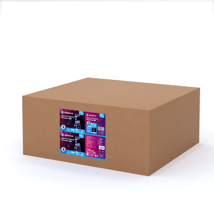 Aigostar - LED-välitingimuste jõulukaunistus LED/3,6W/31/230V 6500K 105 cm IP44 põhjapõder