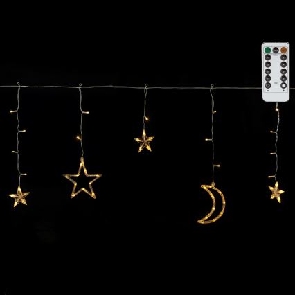 Aigostar - LED välivalguskett 120×LED / 6 W / 230 V / 8 režiimi, 3×0,6 m, IP44, soe valge + kaugjuhtimispult
