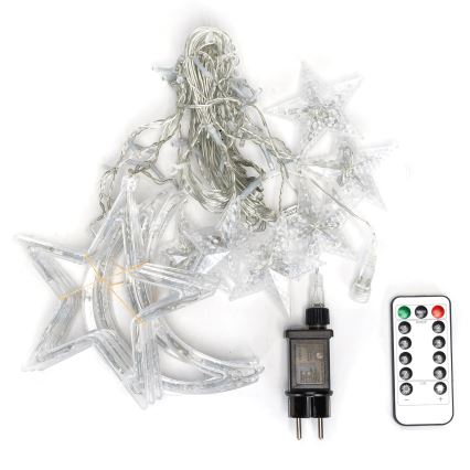 Aigostar - LED välivalguskett 120×LED / 6 W / 230 V / 8 režiimi, 3×0,6 m, IP44, soe valge + kaugjuhtimispult