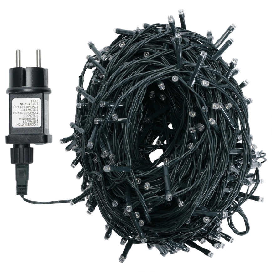 Aigostar - LED välistingimuste jõulutuled 500×LED/8 funktsiooni 50m IP44 soe valge