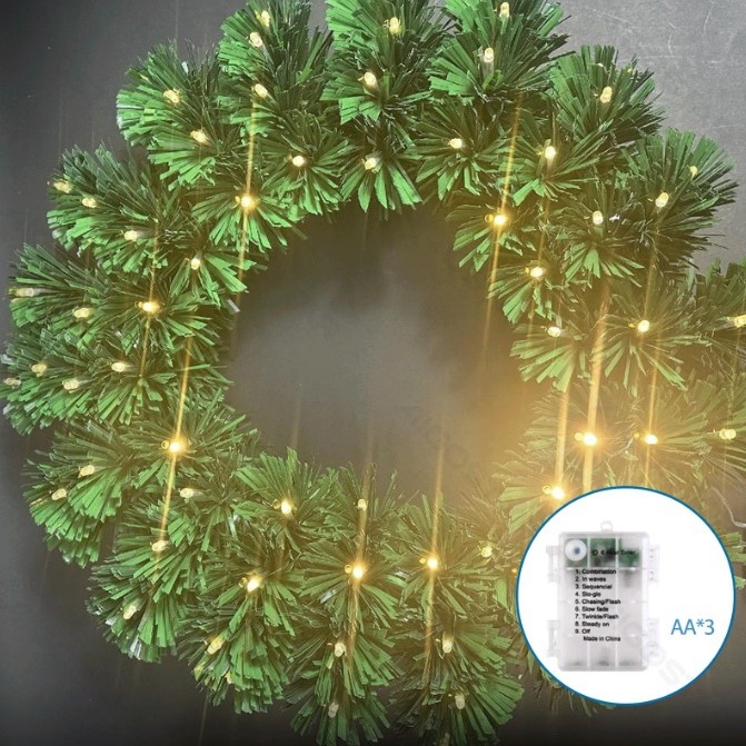 Aigostar - LED välitingimuste jõulupärg 72xLED/3xAA, läbimõõt 50 cm, IP44, soe valge